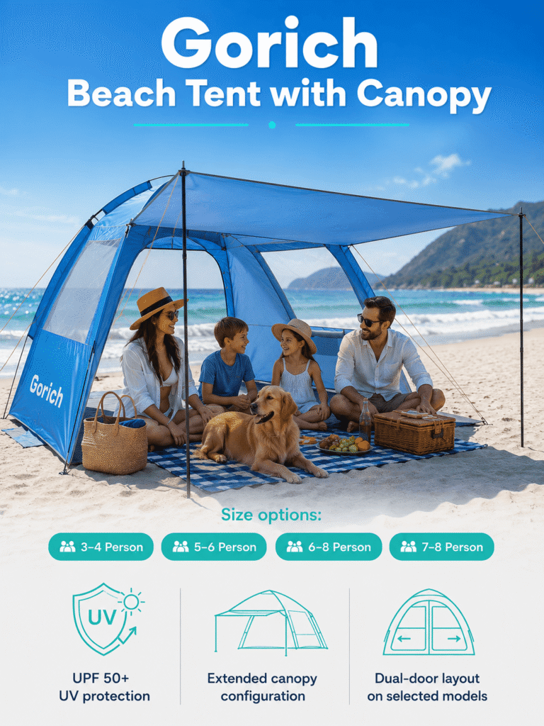 Gorich Beach Tent with Canopy