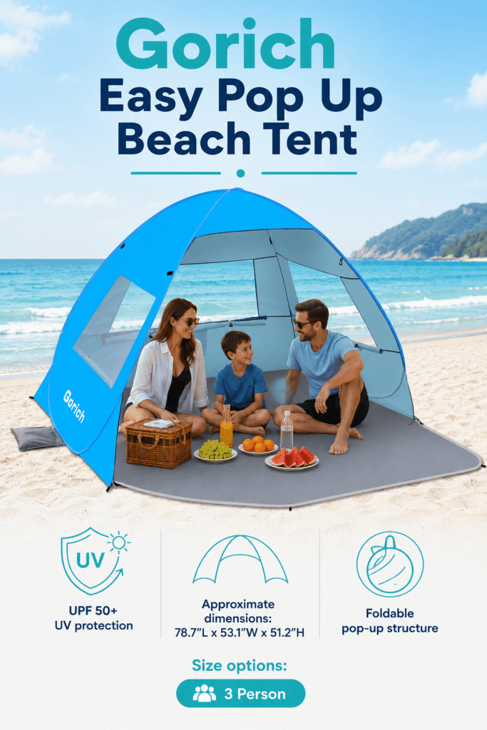 Gorich Easy Pop Up Beach Tent