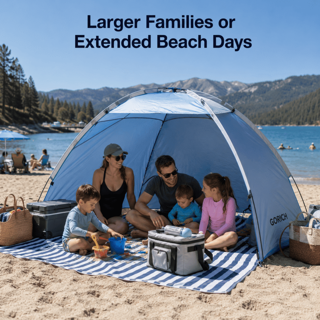 Gorich Beach Tent - Larger Families or Extended Beach Days
