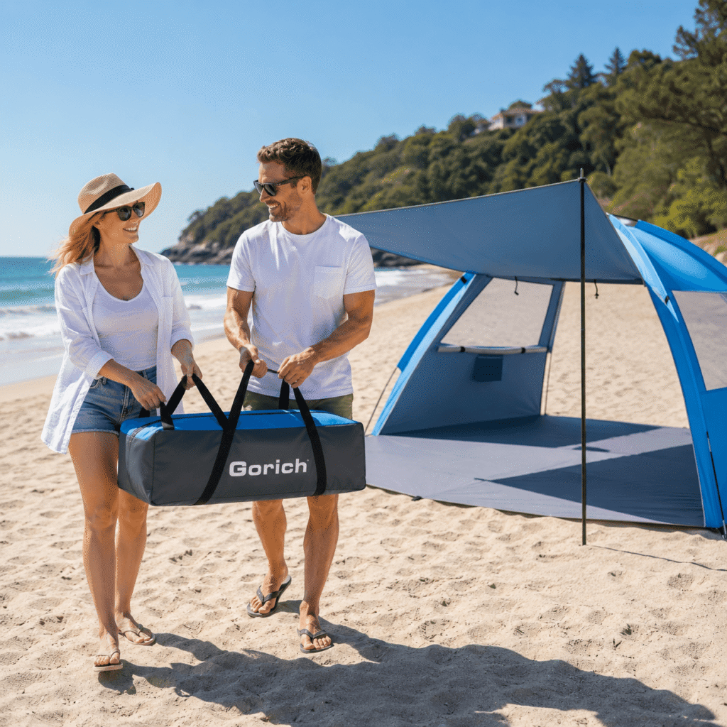 Gorich Beach Tent - Lightweight portable canopy design for beaches, parks, camping, and outdoor recreation