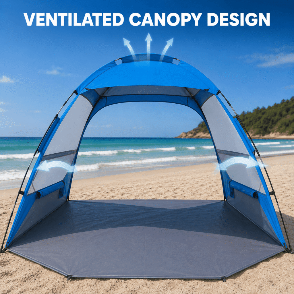 Gorich Beach Tent - Ventilated Canopy Design